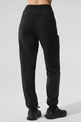 Polar Fleece Wintry Mix Pant – Black