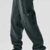 Polar Fleece Wintry Mix Pant - Charcoal Green
