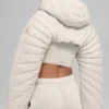 Quilted Starlight Puffer Shrug - Bone