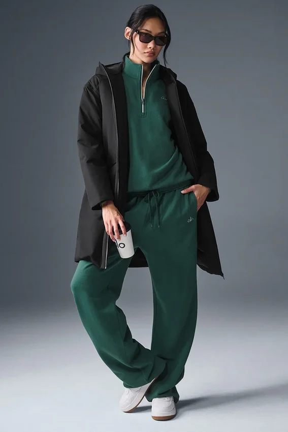 Rain or Shine Puffer Long Coat - Black