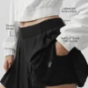 Rally Tennis Skirt - Black