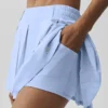 Rally Tennis Skirt - Light Provence Blue