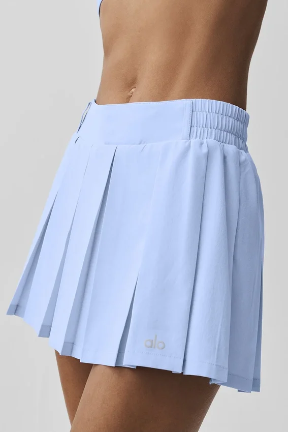 Rally Tennis Skirt - Light Provence Blue