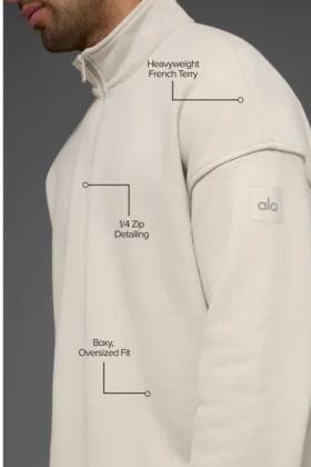 Renown Heavy Weight 1/4 Zip – Bone