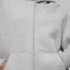 Renown Heavy Weight Full Zip Hoodie - Athletic Heather Grey