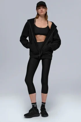 Renown Heavy Weight Full Zip Hoodie - Black