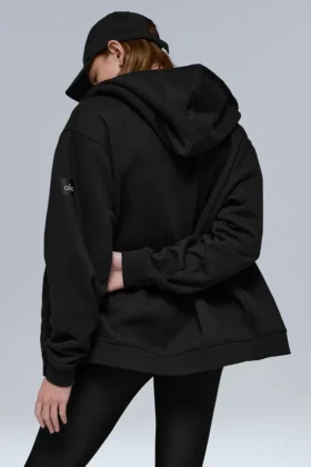 Renown Heavy Weight Full Zip Hoodie – Black