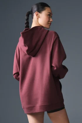 Renown Heavy Weight Hoodie – Burgundy Truffle