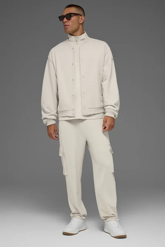 Renown Varsity Jacket - Bone
