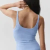 Ribbed Adore Tank - Light Provence Blue