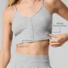 Ribbed Delicate Lounge Tank - Athletic Heather Grey