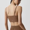 Ribbed Delicate Lounge Tank - Sun Kissed Brown