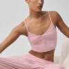 Ribbed Delicate Lounge Tank - Vintage Pink