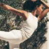 Ribbed En Pointe Tank - Ivory