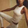 Ribbed En Pointe Tank - Ivory