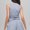Ribbed En Pointe Tank - Winter Frost