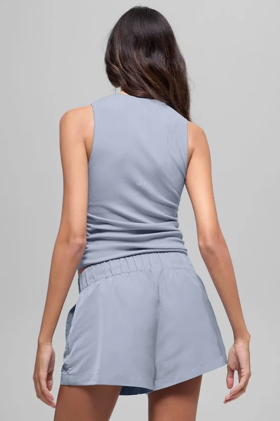 Ribbed En Pointe Tank - Winter Frost