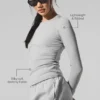 Ribbed Modal Long Sleeve - Athletic Heather Grey