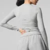 Ribbed Modal Long Sleeve - Athletic Heather Grey