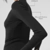 Ribbed Modal Long Sleeve - Black