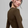 Ribbed Modal Long Sleeve - Espresso