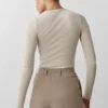 Ribbed Modal Long Sleeve - Oatmeal Heather