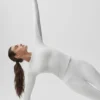 Ribbed Modal Long Sleeve - White