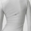 Ribbed Modal Long Sleeve - White