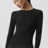 Ribbed Sea Coast Long Sleeve - Black