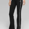 Ribbed Sweater Knit Highline Flare Pant - Black/White