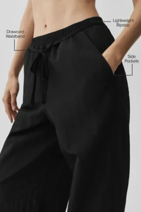 Ripstop Electric Straight Leg Pant – Black
