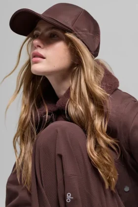 Satin Off-Duty Cap – Brownstone