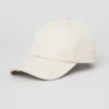 Satin Off-Duty Cap - Creme