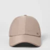 Satin Off-Duty Cap - Taupe Satin