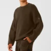 Scholar Crew Neck Sweater - Espresso