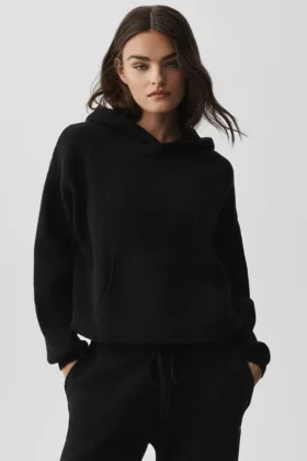 Scholar Hooded Sweater - Black