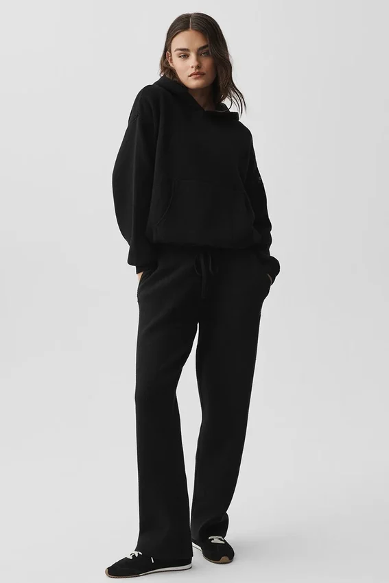 Scholar Hooded Sweater - Black