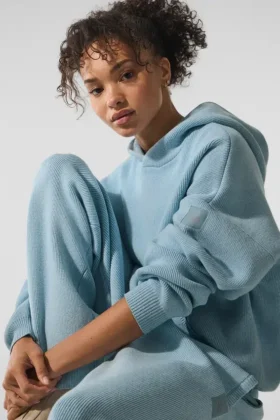 Scholar Hooded Sweater – Celestial Blue Heather