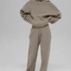 Scholar Hooded Sweater - Light Cocoa