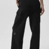 Scholar Knit High-Waist Cargo Pant - Black
