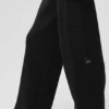 Scholar Knit High-Waist Cargo Pant - Black