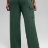 Scholar Knit High-Waist Cargo Pant - Clover Green