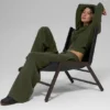 Scholar Knit High-Waist Cargo Pant - Green Olive