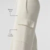 Scholar Knit High-Waist Cargo Pant - Ivory