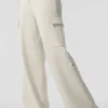 Scholar Knit High-Waist Cargo Pant - Ivory