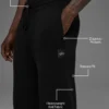 Scholar Straight Leg Sweatpant - Black