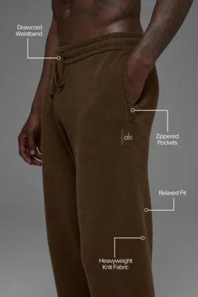 Scholar Straight Leg Sweatpant – Espresso