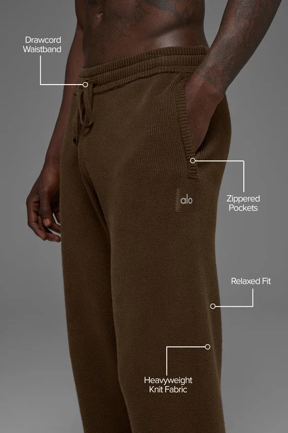 Scholar Straight Leg Sweatpant - Espresso