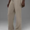 Scholar Straight Leg Sweatpant - Light Cocoa