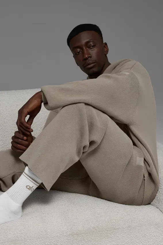 Scholar Straight Leg Sweatpant - Light Cocoa